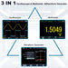 HANMATEK 3 in 1 Handheld Oscilloscope Multimeter 100Mhz Waveform Generator Oscilloscope with 2 Channels 3.5"TFT, HO102S Professional oscilloscope Multimeter with Memory Function HANMATEKTOOLS