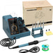 Soldering Station Digital Display with 5 Extra Iron Tips Soldering Iron Station 392℉-896℉ Temperature Adjustable Better Soldering Iron Soldering Kit with Solder Bracket SD2