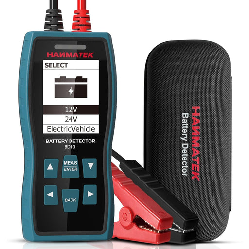 HANMATEK BD10 24V 12V Car Battery Tester 100-2000 CCA Automotive Load Tester Digital Auto Battery Alternator Analyzer Charging Cranking System Tester for Car Truck SUV Boat Motorcycles Vehicle