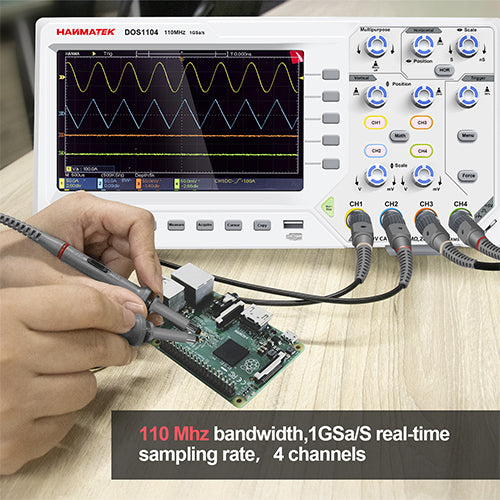 HANMATEK® DOS1104 Digital Oscilloscope