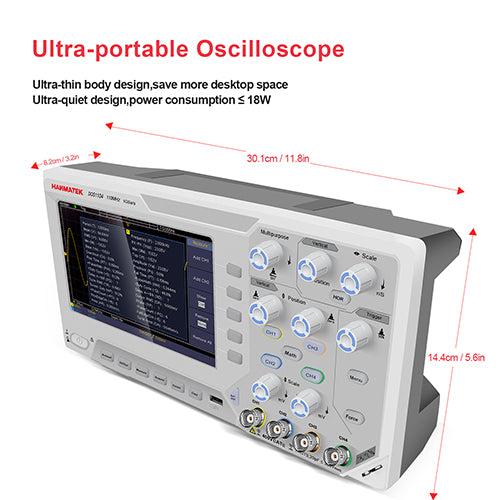 HANMATEK® DOS1104 Digital Oscilloscope