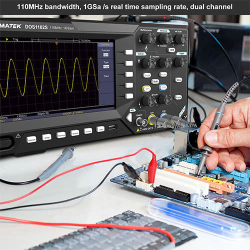 HANMATEK® DOS1102S 2-in-1 Digital Oscilloscope