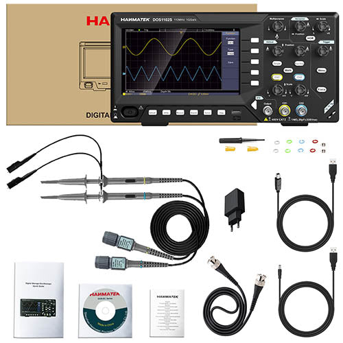 HANMATEK® DOS1102S 2-in-1 Digital Oscilloscope